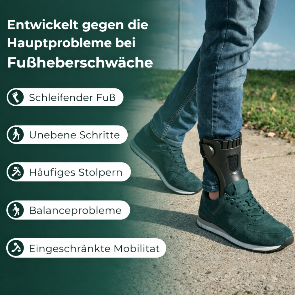 LiftStep™ Fußheber-Orthese – Für Schuhe geeignet