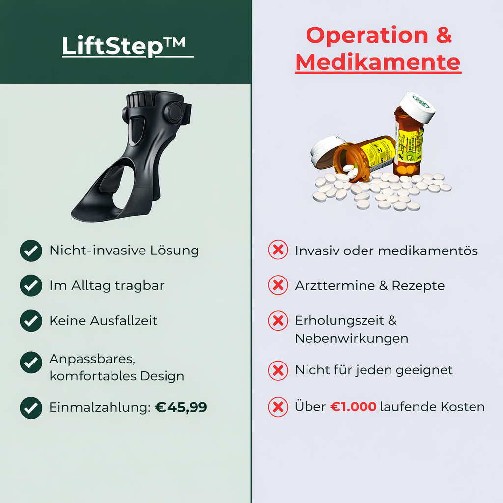 LiftStep™ Fußheber-Orthese – Für Schuhe geeignet