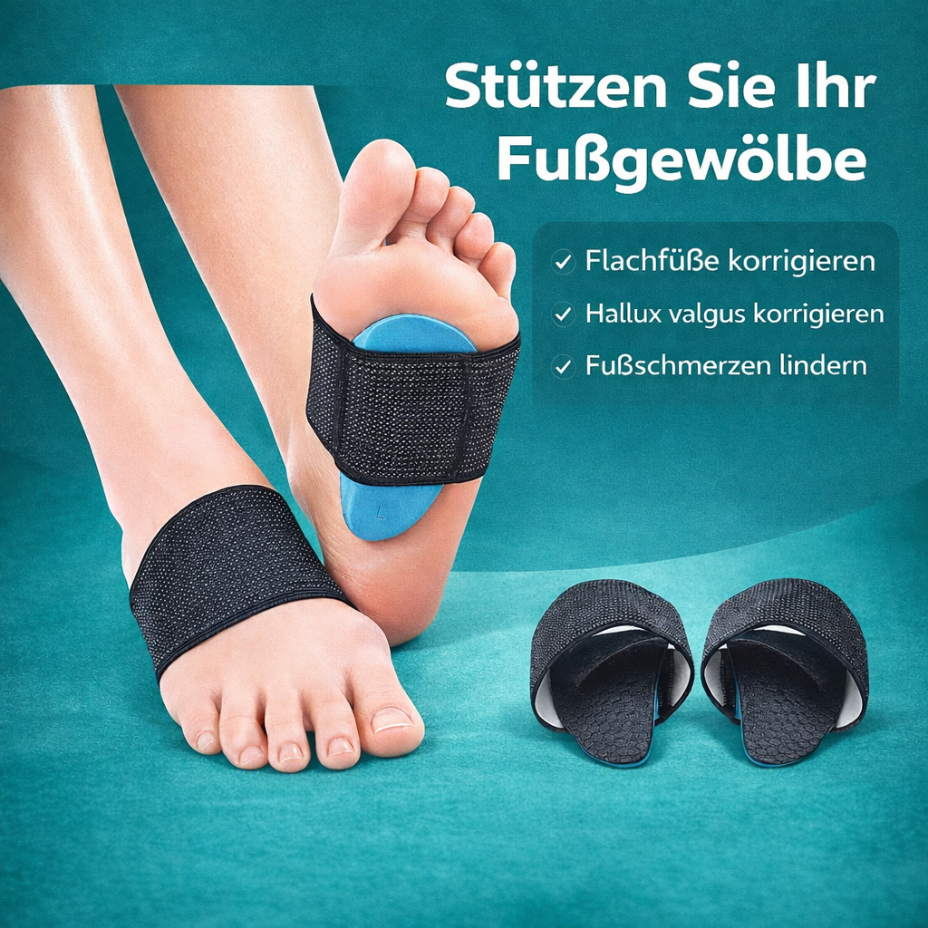 ArchRelief™ Fußgewölbestütze gegen Plantarfasziitis & Senkfuß | 1 Paar