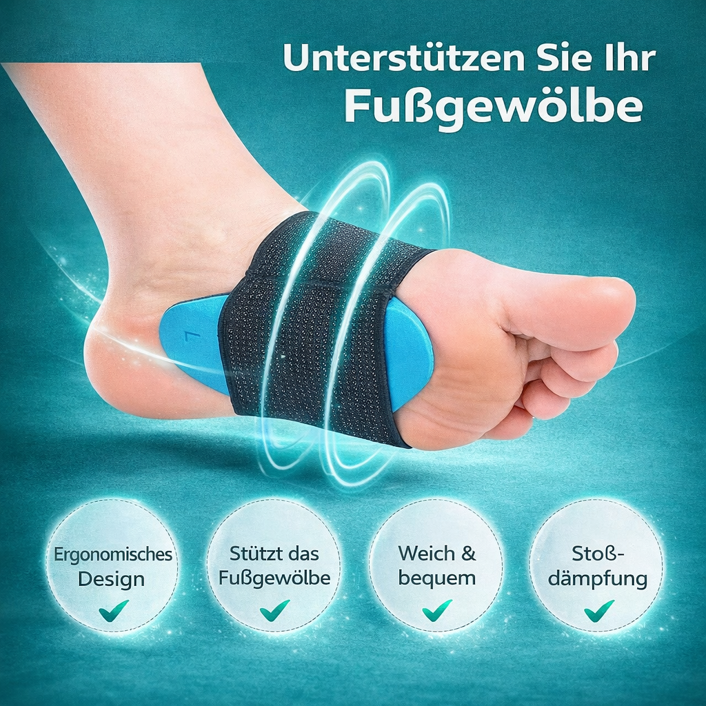 ArchRelief™ Fußgewölbestütze gegen Plantarfasziitis & Senkfuß | 1 Paar