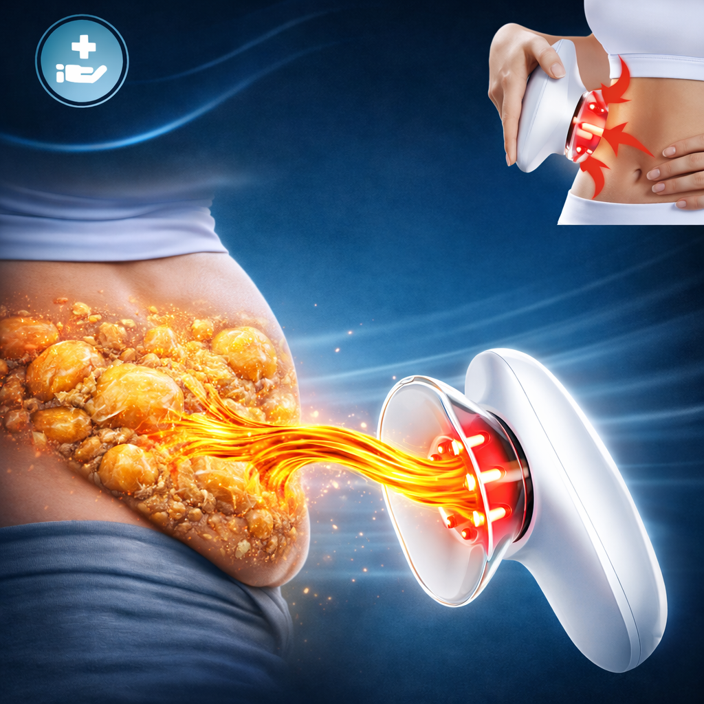 BodySculpt Pro™ 3-in-1 Anti-Cellulite Gerät mit Vakuum & Rotlicht