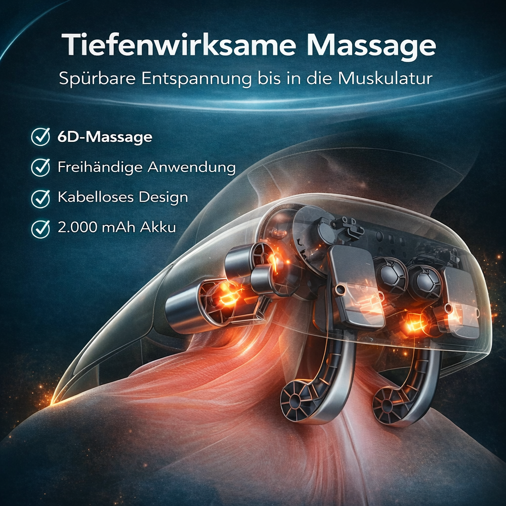 Lymphora™ Massagegerät für Nacken & Gesicht – Sanfte Wärme & Wohlgefühl