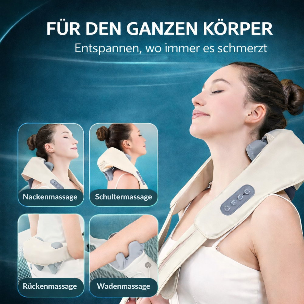 Lymphora™ Massagegerät für Nacken & Gesicht – Sanfte Wärme & Wohlgefühl