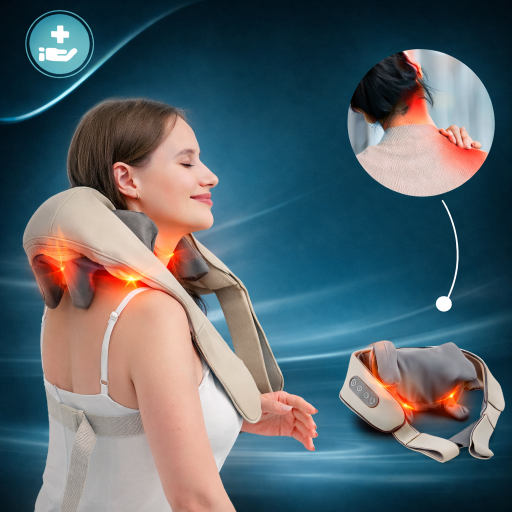 Lymphora™ Massagegerät für Nacken & Gesicht – Sanfte Wärme & Wohlgefühl