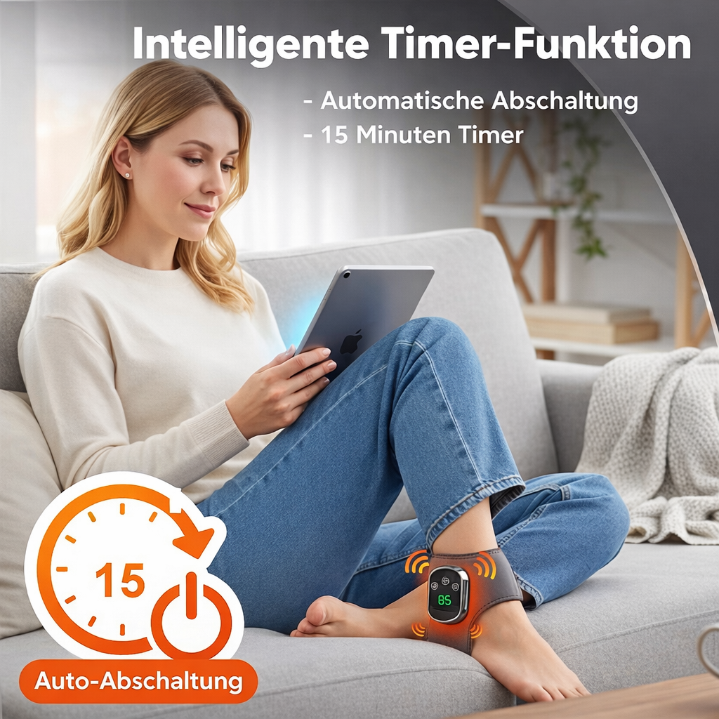 NeuroFlow™ 3-in-1 Fußmassagegerät mit Wärme & Kompression – Förderung der Durchblutung & Entspannung der Füße