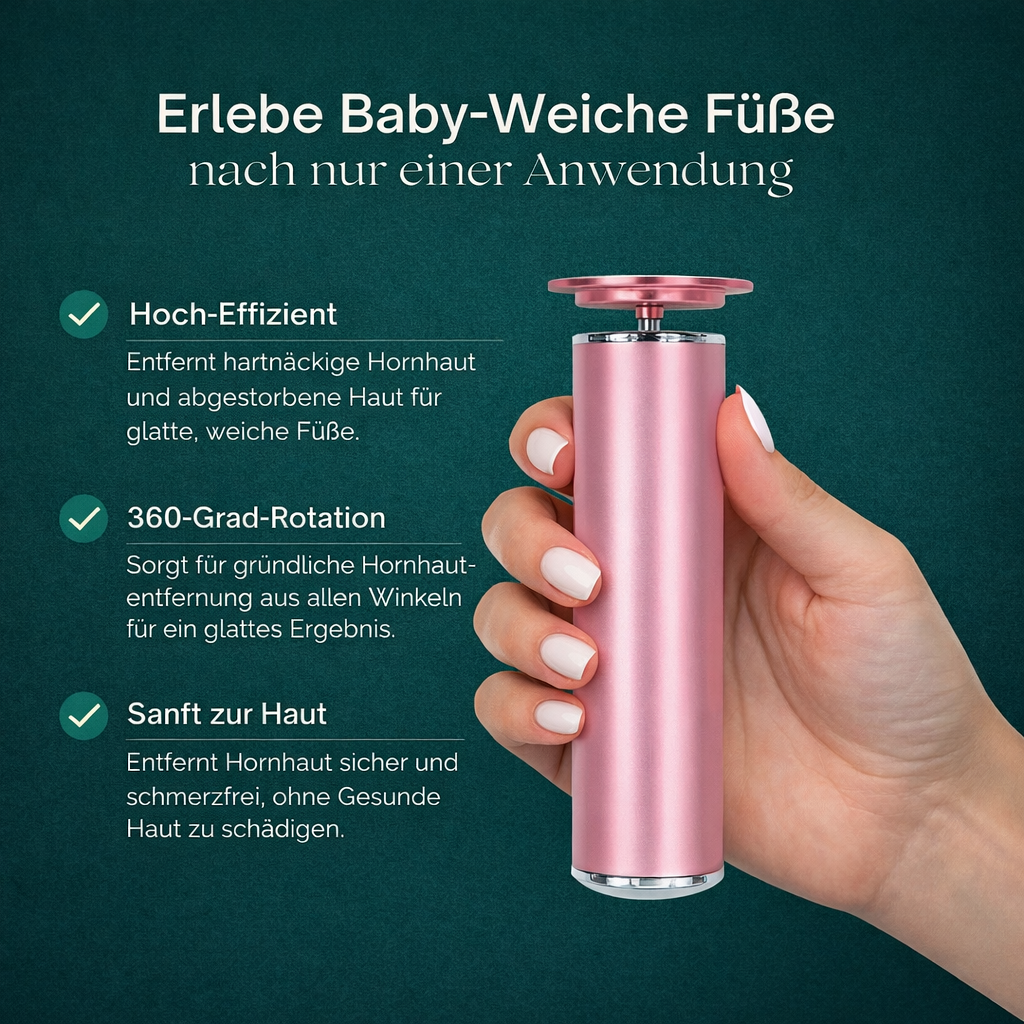 SilkySole™ Profi Hornhautentferner – Ideal für Zuhause